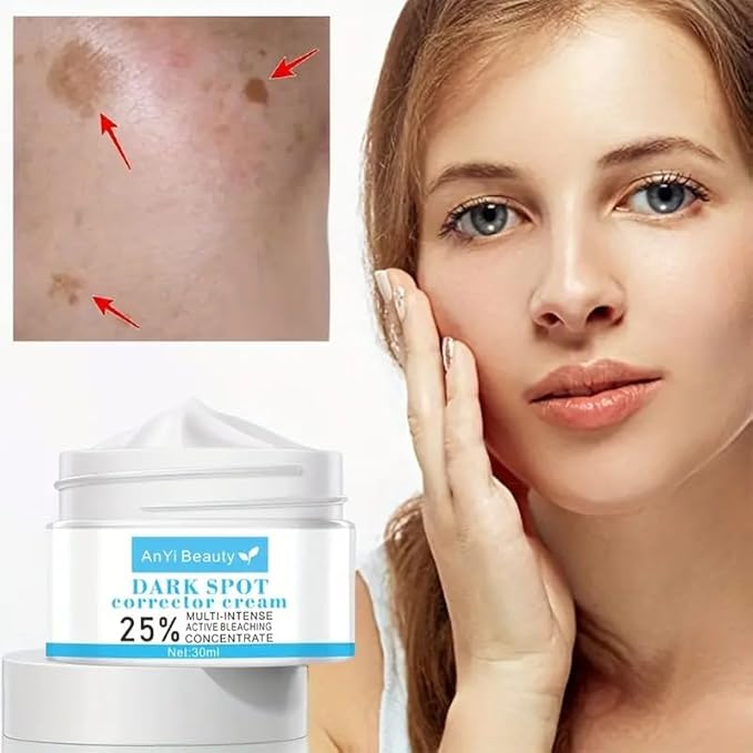 Cream for Correcting Dark Spots: Face, Body, and Sensitive Areas, Promoting Youthful Skin for Both Women and Men (1oz)