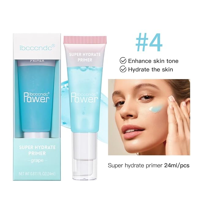 Super Hydrate Primer - Translucent Gel Formula for Long-lasting Makeup | Works on All Skin Types and Tones, Perfect Pre-makeup Primer (03 watermelon)
