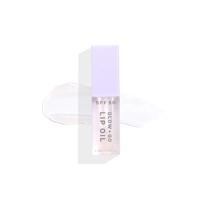 SPF50 Glow & Go Lip Oil: Lip Oil with SPF, Moisturizes and Protects Lips, 4.5ml in Coconut