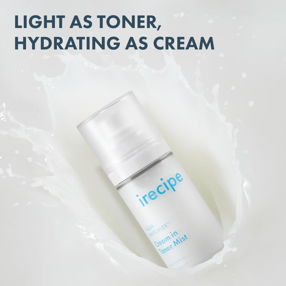 Aqua Phytoplex Cream in Toner Mist Long Lasting Deep Hydration, All-in-One Facial Mist for All Skin Type Unscented Clean Beauty, Vegan, Korean Skincare (60ml / 2.02 oz + 60ml Refill Pouch) (2)