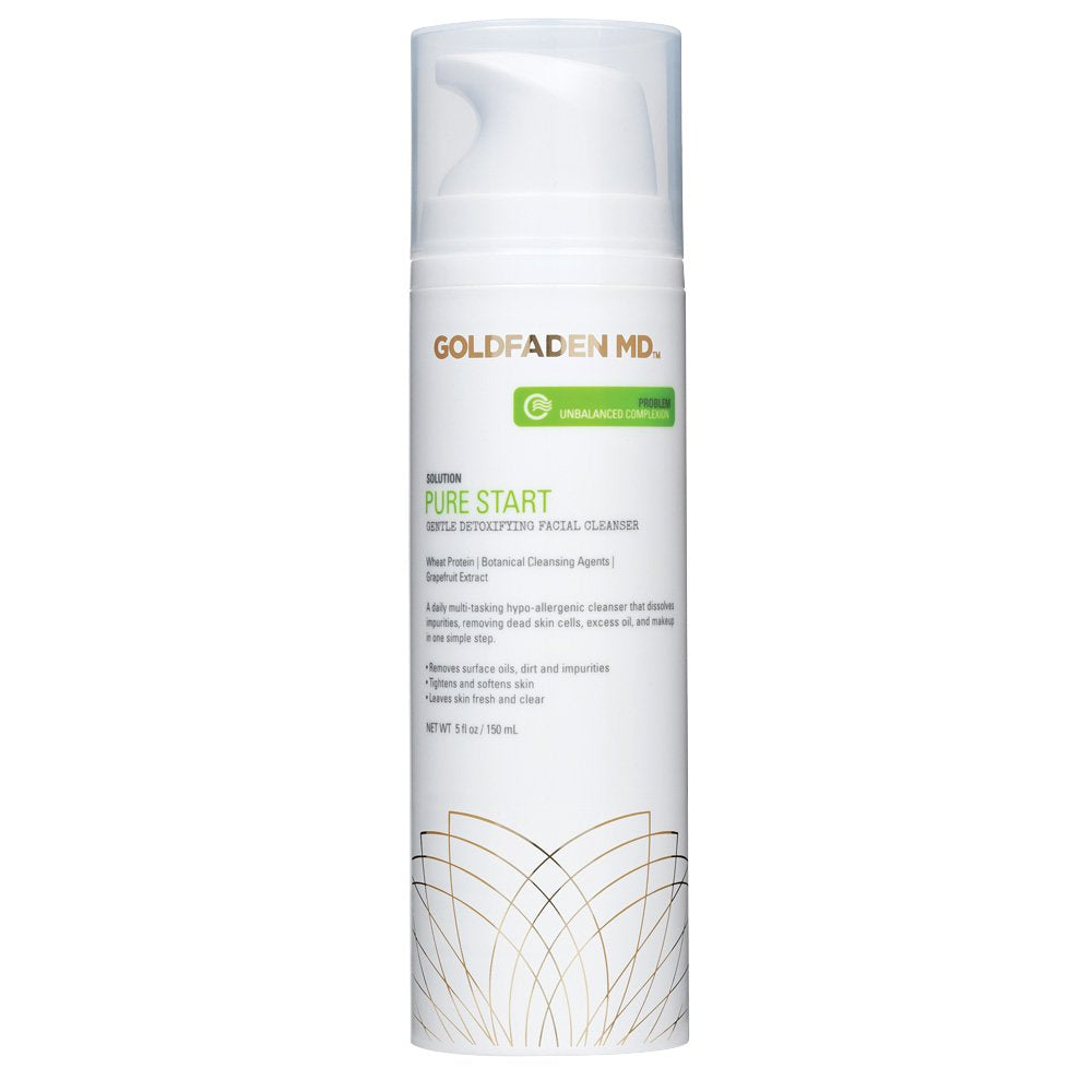 GOLDFADEN MD Pure Start Gentle Detoxifying Natural Facial Cleanser, 5 Fl Oz