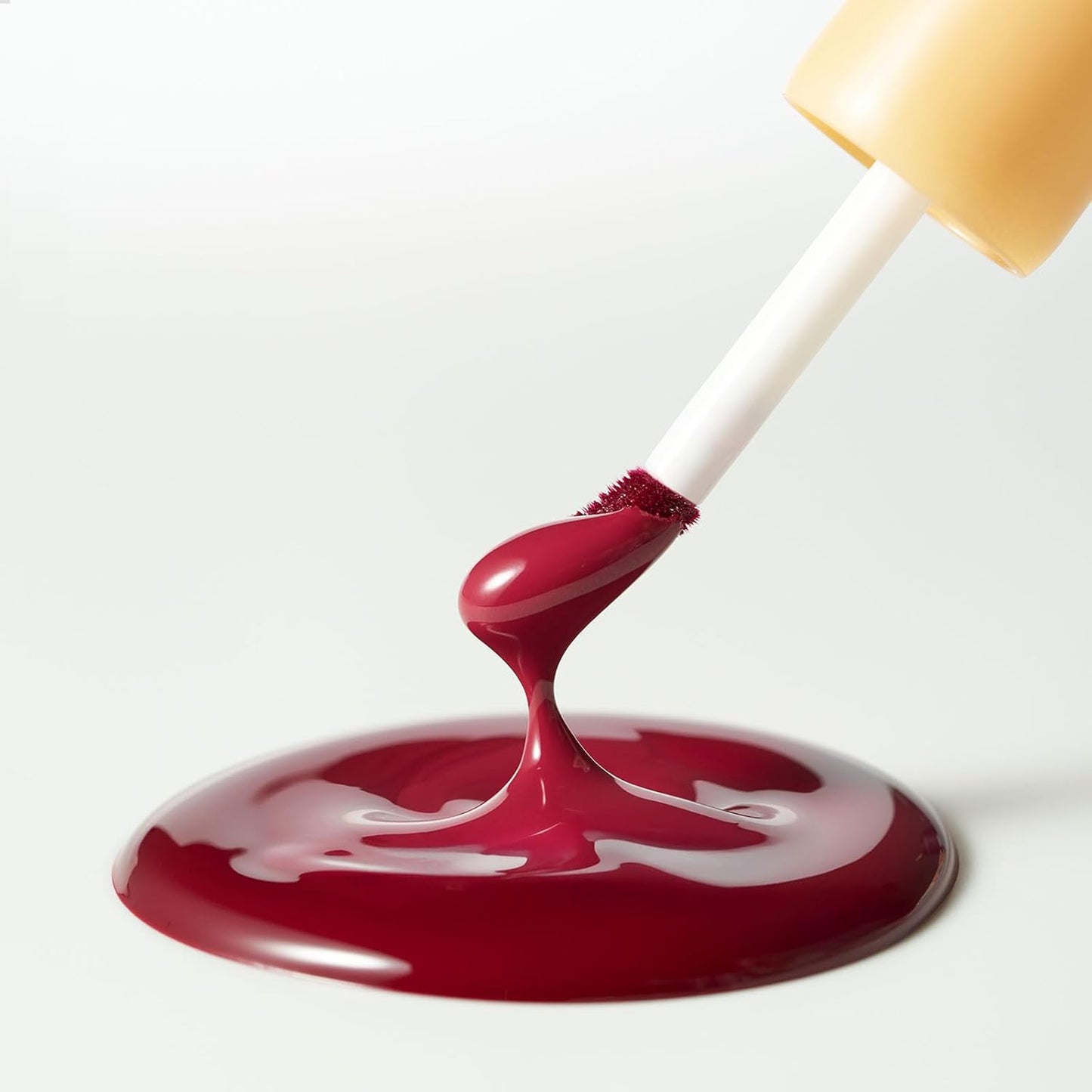 Laka Fruity Glam Lip Tint Mini, Glowing Lip Stain with Wide Color Spectrum, Hydrating & Lightweight Texture, Long-Lasting Bold Stain, Non-Sticky, Vegan, K-Beauty (#104 Cherry)