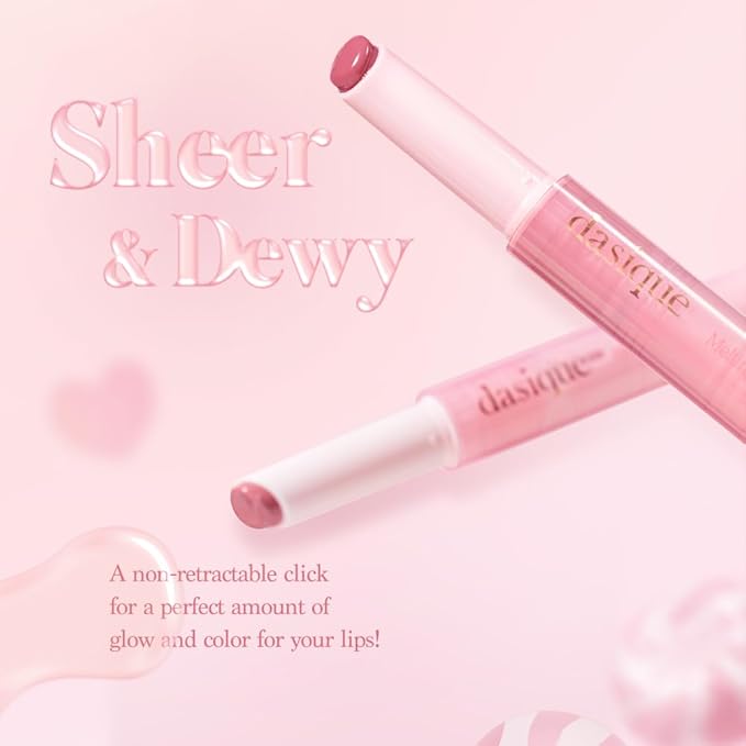 Dasique Melting Candy Balm (#03 Rose Milk Tea) | Glossy Balm | Moisturizing | For dry Lips | Vegan