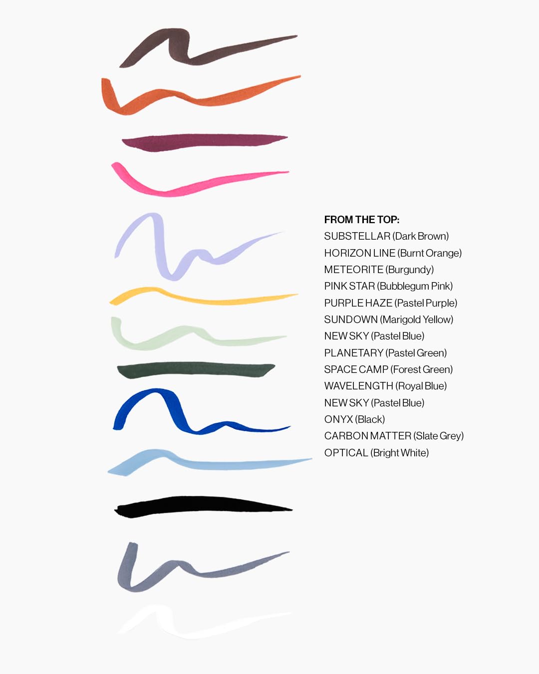 MAKE Beauty Liquid Line Waterproof Liquid Eyeliner Pen. Smudge-Proof Felt Tip for Precise Application of Lines, Wings, and Graphics. Long Lasting Eye Liner - Shade, Space Camp
