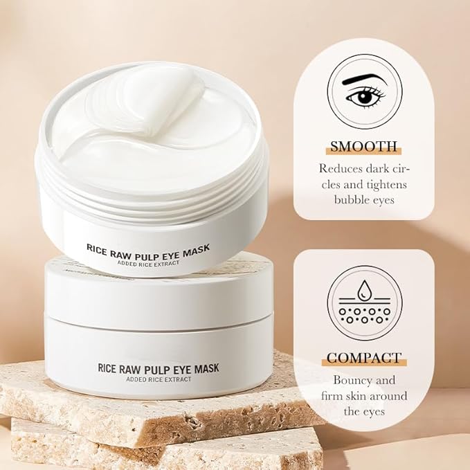 Rice Essence Eyes Mask Smooth And Moisturizing Around Eyes Skin Added Rice Extract, 2.27 Ounce (Pack of 1)