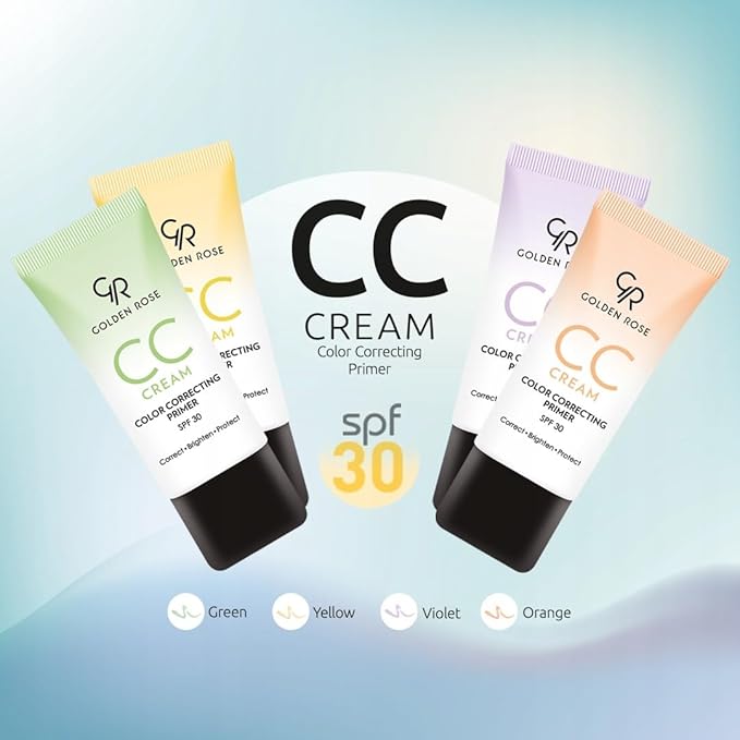 Golden Rose Makeup CC Cream Color Correcting Primer - (Green)