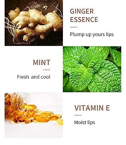 Lip Plumper Gloss, Plumping Lip Gloss, Plump and Pout Lip Plumpers, Natural Lip Care & Enhancer Set, Day & Night Serum, Softer Bigger Fuller Lips by Natural Lip Enhancer, Premium Lip Mask Gloss