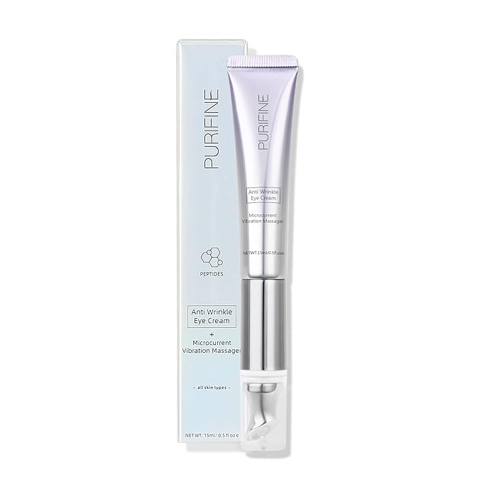 Eye Cream for Wrinkles and Fine Lines Microcurrent Massage Anti-wrinkle Eye Cream Anti Aging 0.5 fl oz