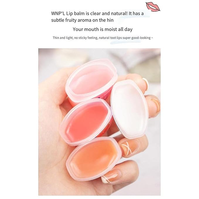 Fruit Flavored Lip Balm Set, Anti Chapping Lip Mmoisturizers, Mini Chapstick, Relieves Dull and Dry Skin, Long Lasting Lip Care Products