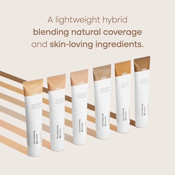 PURITO Cica Clearing BB Cream #31 Deep Warm 1 fl.oz / 30ml, Vegan bb cream, foundation, cruelty free