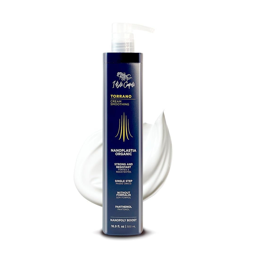 Torrano Cream Nano Keratin Hair Treatment, Straightening Hair 1 Step, Formaldehyde Free-Nanoplastia Para Alisar Cabello, Keratina Organica Sin Formol -Brazilian Nano Keratin (500ml)