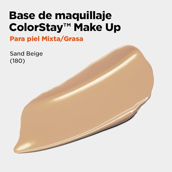 Revlon Colorstay Liquid Makeup Foundation with Pump - 180 Sand Beige