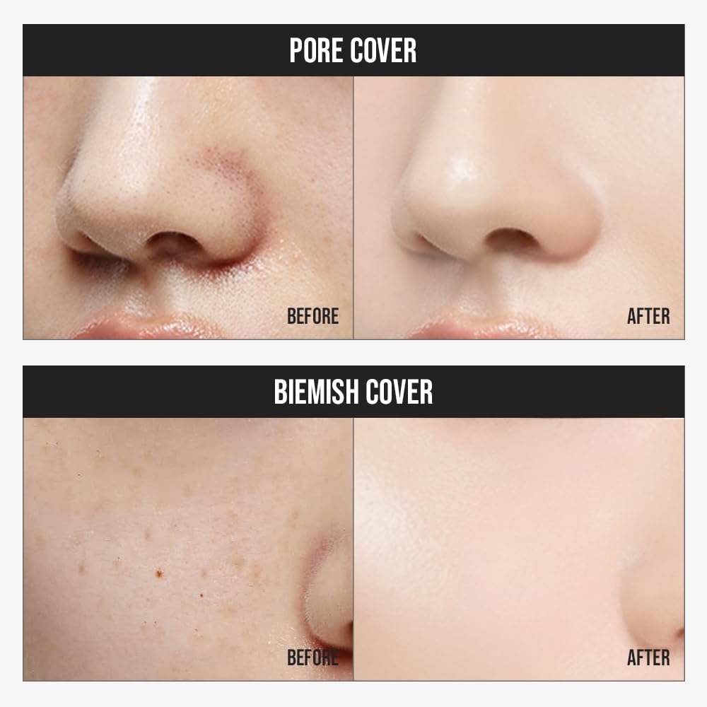 Brilliance Fit Glow Foundation - Full Coverage for Dry & Normal Skin, Radiant Finish, Long-lasting & Lightweight, Korean Makeup, 1.02 Fl Oz (W02 Almond Butter, 1.02 Fl Oz)
