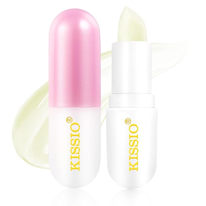 KISSIO Lip Balm,Long Lasting Nourishes and Hydration Lips,Vitamin Lip Balm with Cocoa Seed Butter,Macadamia Seed Oil and Vitamins,Lip care,Cruelty free,0.12 oz