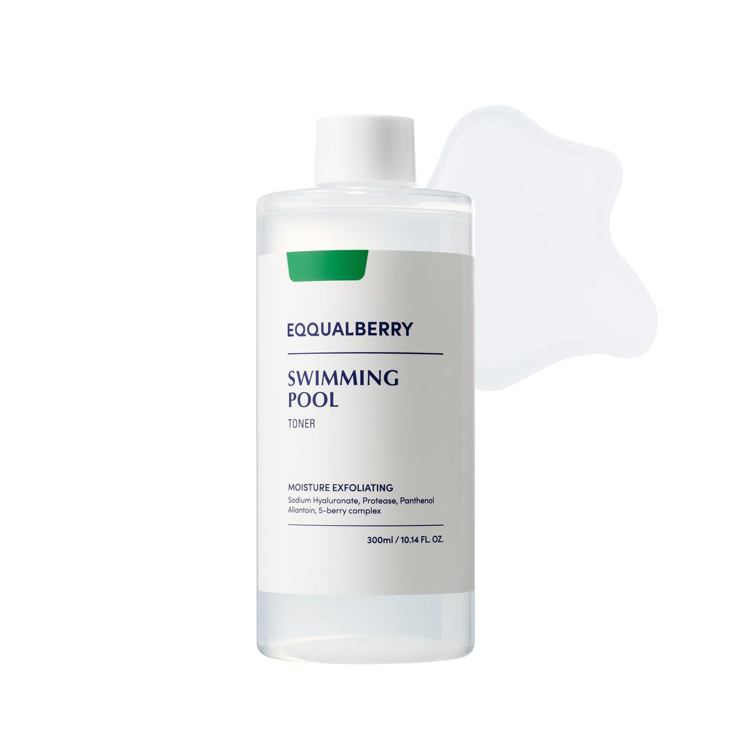 Swimming Pool Toner - Korean Toner for Daily Exfoliating & Deep Hydration with Natural Enzyme Protease & Hyaluronic Acid, For Sensitive Skin, 10.14 Fl Oz (300ml)