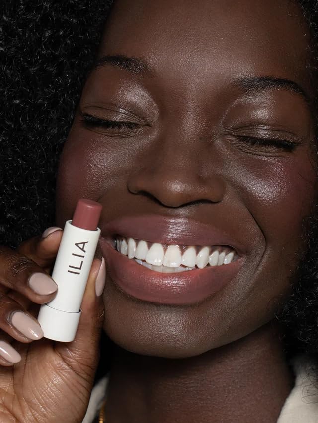 ILIA - Balmy Tint Hydrating Lip Balm | Non-Toxic, Cruelty-Free, Moisturizing + Sheer, Buildable Lip Color (Memoir, 0.15 oz | 4.4 g)