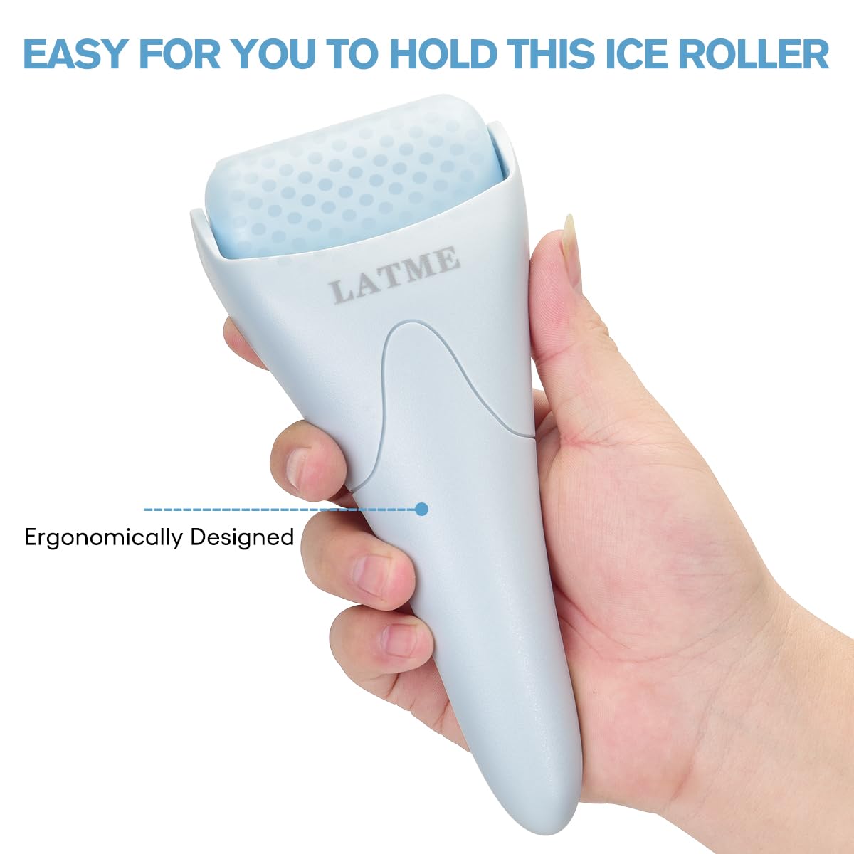 Ice Roller for Face Eyes,Womens Gifts,Face Massager Roller Puffiness Migraine Pain Relief and Minor Injury (Smoggy Blue)