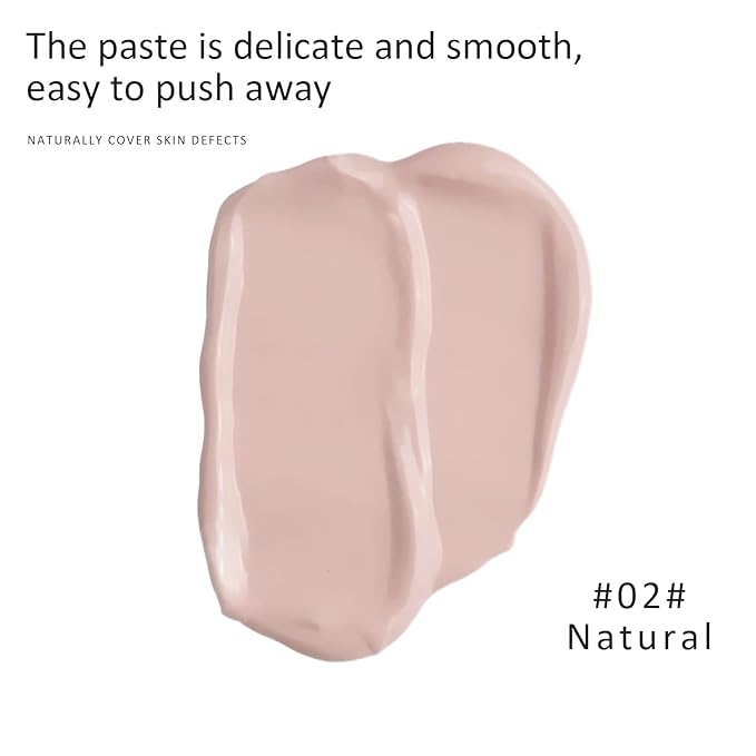 Ownest Mushroom Head Air Cushion BB Cream, Concealer Lasting Nude Makeup Moisturizing Pigment CC Liquid Foundation, Even Skin Tone Makeup Base Primer-Natural