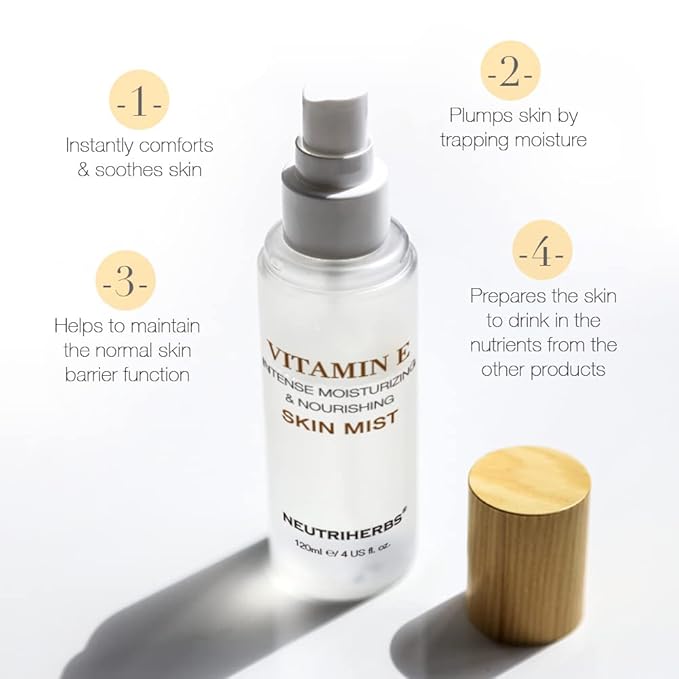 Neutriherbs Face Mist Vitamin E Hydrating Face Mist Natural Facial Spray Mist Moisturizing Soothing Skin Care US 4 fl.oz
