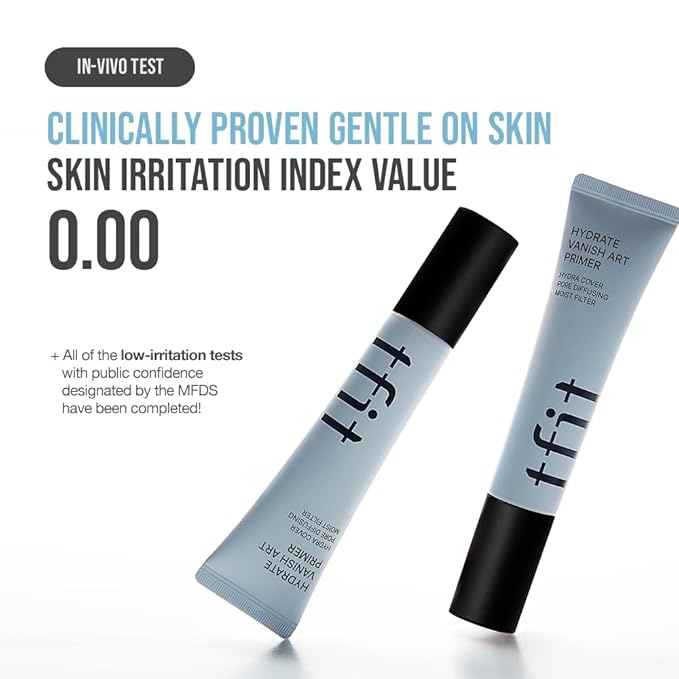 Hydrate Vanish Art Primer - Hydrating Face Primer, Ideal For Dry Skin, Smooth Skin & Grip Makeup, Korean Makeup, 1.01FL. Oz.