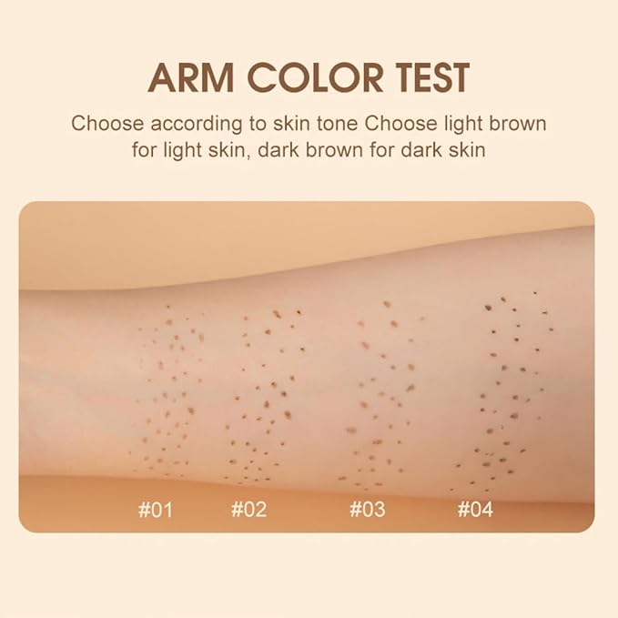 Freckle Pen Face Concealer Point Out Natural Waterproof Longlasting Freckle Makeup 2 Pcs Light Brown & Chestnut