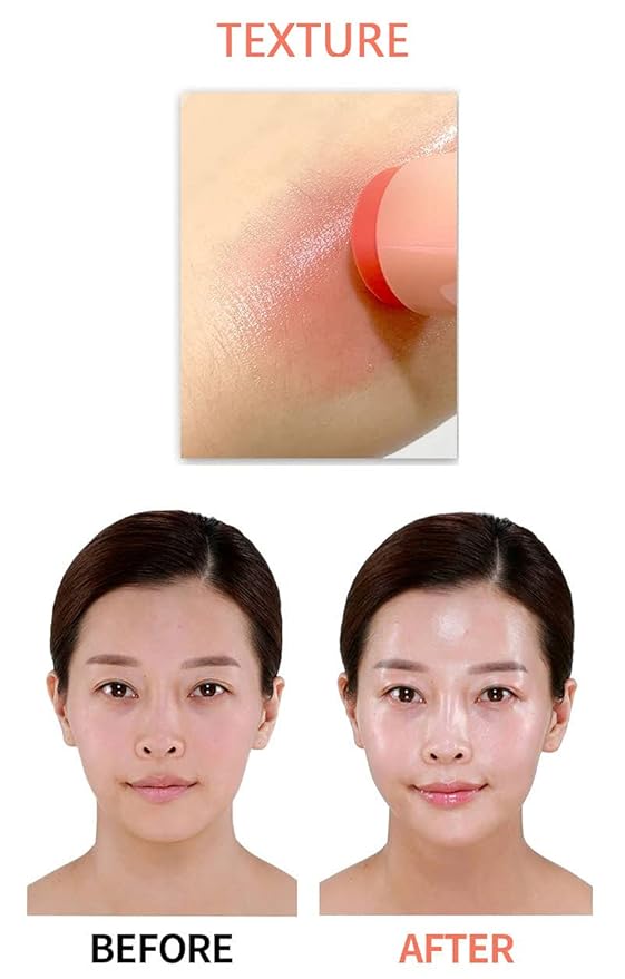 JAS 3-in-1 Eye, Cheek, Lip Glow Up Fruits Kiss Stick Multi Balm 10g, Hypoallergenic, Peach Coral, Oil Free, Portable Size, Multi usable,Sebum Care