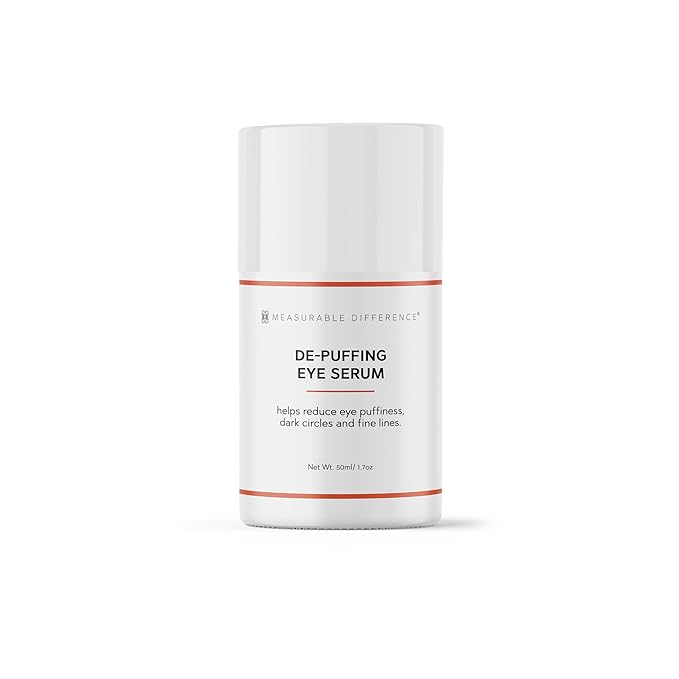 Measurable Difference De-puffing Eye Serum - Hydrating & Illuminating Treatment for Dark Circles, Puffiness, and Wrinkles