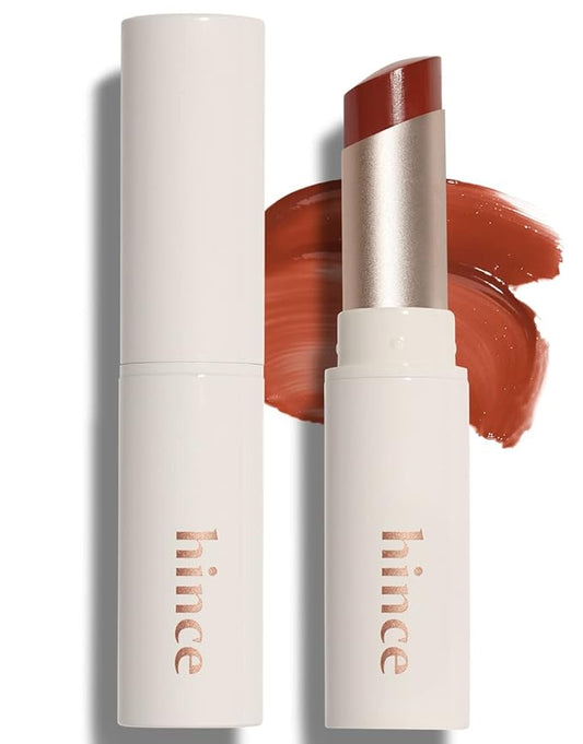 HINCE Mood Enhancer Lip Glow, Moisturizing Lip Balm with Shea Butter & Sweet Almond, Non-Sticky and Long-lasting Tinted Lip Tint with Buttery Balm Texture for Neutral Color 0.2oz. (1, START OVER, 04)