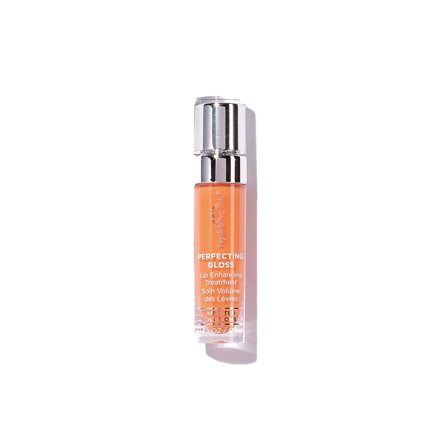 HydroPeptide Perfecting Gloss, Lip Plumping Gloss & Hydrating Treatment, Volumizing Collagen-Boosting Enhancer with Hyaluronic Acid & Peptides, Beach Blush, 0.13 Ounce