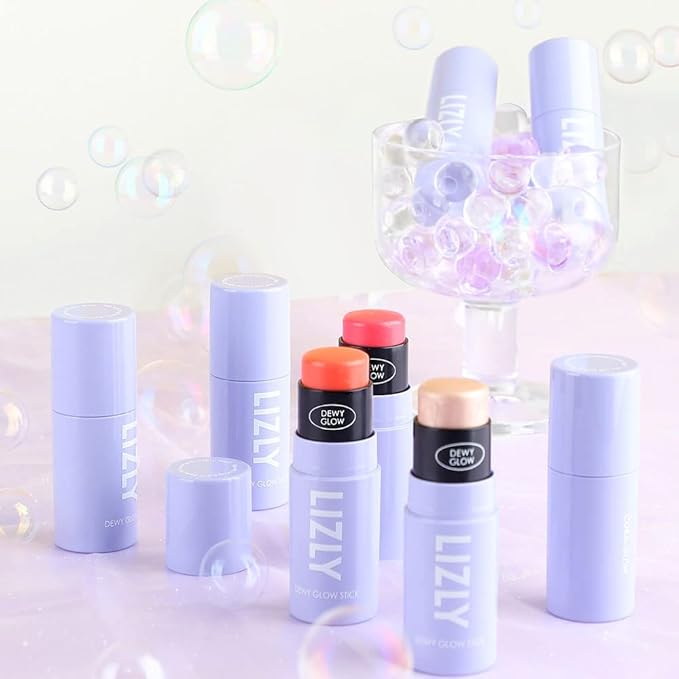 Vegan Blush Stick Multi Balm Cheek Stick Korean Make Up Dewy Glow Balm Stick sonrojo (02 Pink)