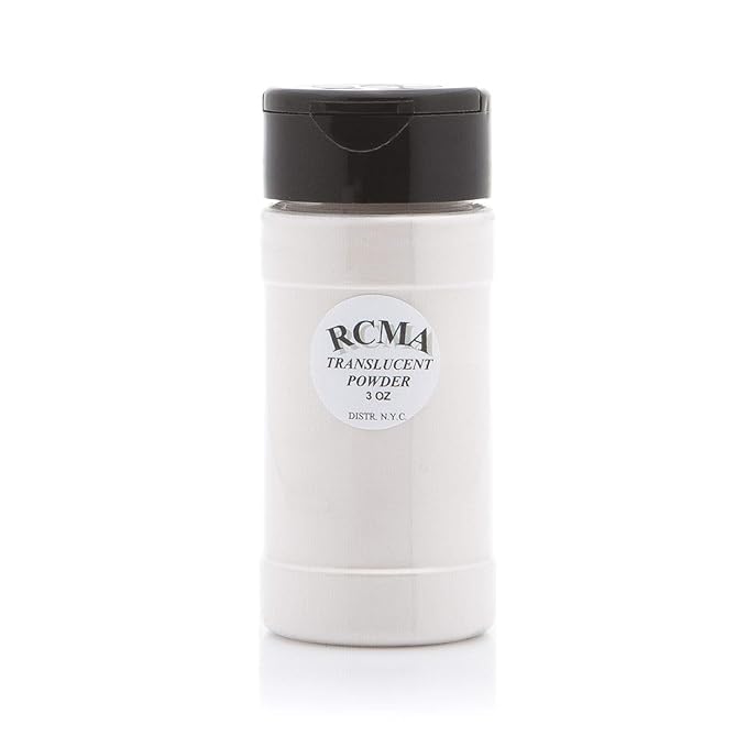RCMA - Translucent Powder with Flesh Tone Pigment for Flawless Finish - Professional Makeup - Bottle 3 Ounces - Movie, Theater, or Everyday Makeup