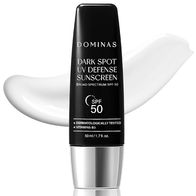 Tone-up Sunscreen DOMINAS (1.7fl oz) - SPF 50, Korean Skin Care, Niacinamide, Panthenol, UV Defense Sunblock, No White Cast, Non-Greasy, Hydrating, Lightweight Protection for Face & Body