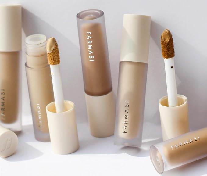 FARMASI Vfx Pro Liquid Concealer Makeup, All-in-one Full Coverage, Highly Pigmented Concealer for All Skin Type, Hide Shadows & Imperfections, Enhance Skin Fullness Foundation Concealer 0,24 Fl Oz C11