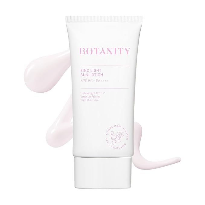 Zinc Sun Lotion - UV Protection, SPF 50+ PA ++++, Even skin tone, Lightweight & Hydrating formula, Non-Greasy, Korean Skincare, All Skin Types, 1.7 fl oz (50ml)