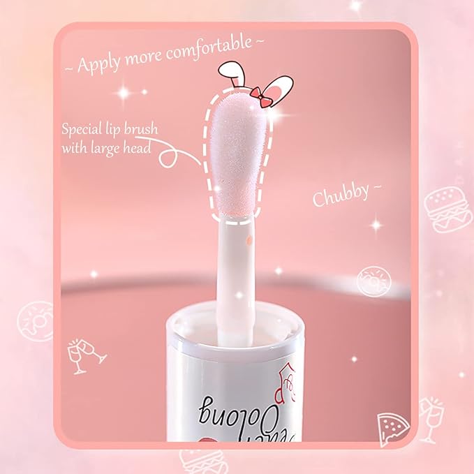 2Pcs Crystal Jelly Lip Oil Moisturizing Hydrating Lip Care Hydrating Lip Gloss Tinted Lip Balm, Long Lasting & Nourishing Lip Glow Oil, Non-sticky Fresh Texture