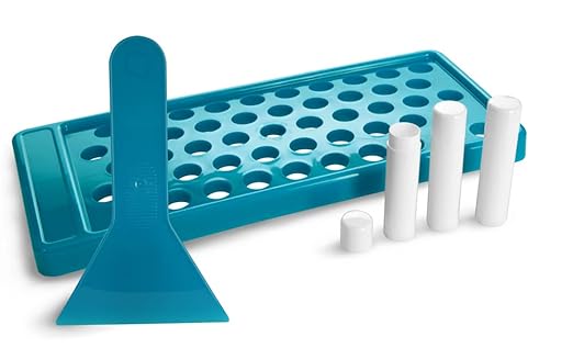 DIY Lip Balm Making Kit with Filling Tray, Spatula, and 24 White Lip Balm Tubes with Caps (0.15 oz each) - Make Your Own Lip Balm Set for Crafters or Professionals by SKS Bottle and Packaging, Inc.
