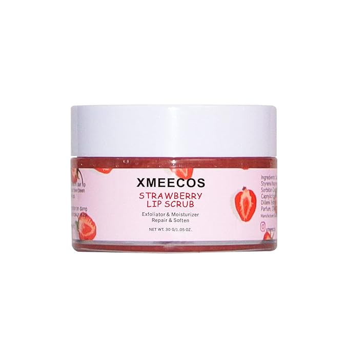 Strawberry Lip Scrub Exfoliating Moisturizing and Repairing and Lips Softening| Cruelty-free| Exfoliator