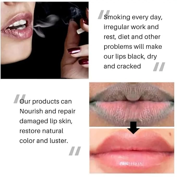 2PCS Glossy Pink Lip Balm dark Remove Dark Lips Product Nourishes Lightens Lip Lines Moisturizes Exfoliates Basic Repair Lip Care (Green)
