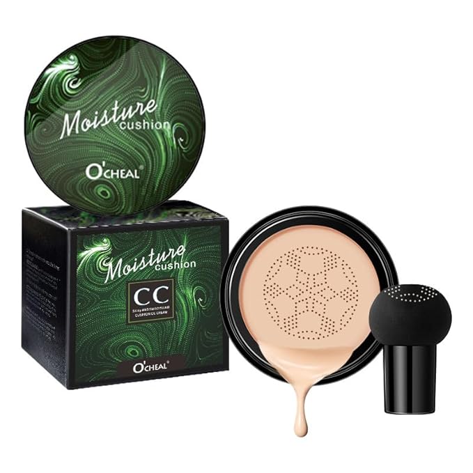Mushroom Head Air Cushion BB Cream Foundation Cream for Face Makeup Concealer Cushion for Face Comestics Make Up Cushion Compact Ivory
