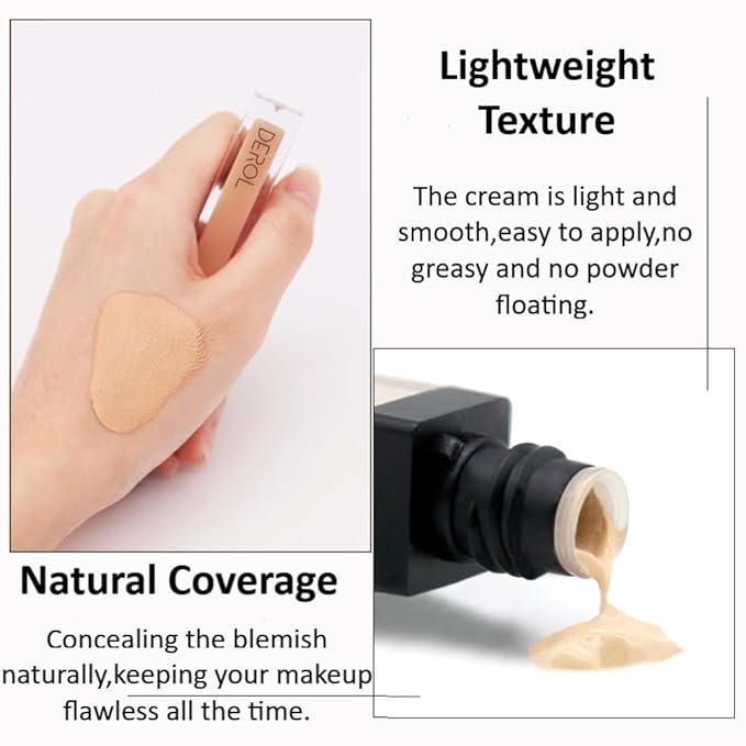Liquid Concealer Makeup - Natural Coverage & Highly Pigmented Lightweight Concealers 6.5ml (05)