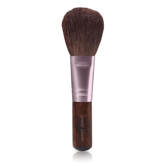 Sheer Cover Perfect Shade - Mineral Foundation Makeup Kit w Free Foundation Brush - Tan Shade - Foundation Powder Makeup and Mineral Makeup, Best Full Coverage Foundation 4 Grams