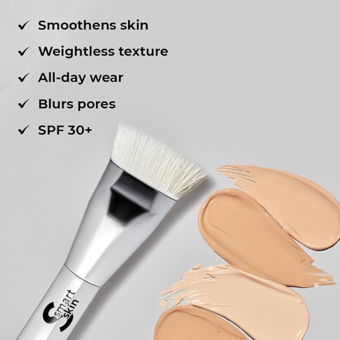 Lamel- Smart Skin Serum Tinted Foundation - 409 Deep Beige | Smoothens skin | Weightless texture| Blurs pores | All-day wear | 35ml