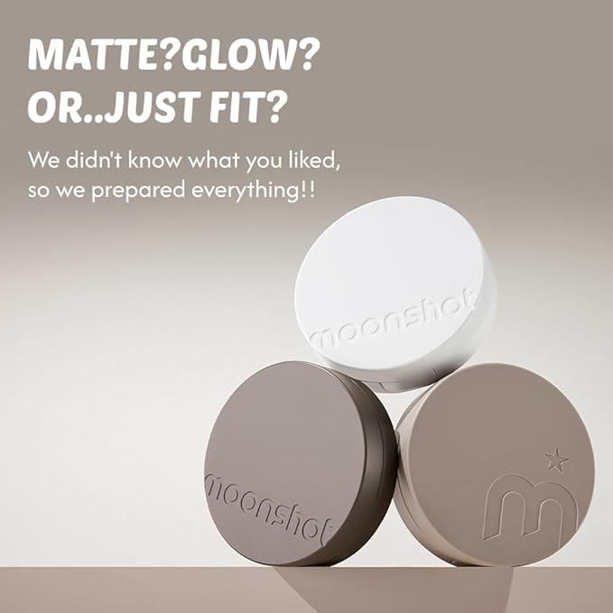 MOONSHOT KOREA Conscious Fit Cushion Foundation Medium Coverage, Long-Lasting & Buildable Foundation For A Smooth, Satin Finish, Vegan & Cruelty-Free,k-beauty (15N Cosmic Cream)