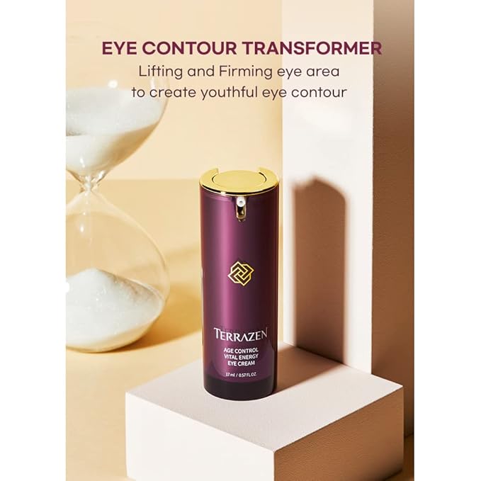 Age Control Vital Energy Eye Cream 0.57 fl. Oz. (17ml), Plant Stem Cell + Real Protein + Hyaluronic Acid + Vitamin infused eye cream, Wrinkle Care Eye cream, K-Beauty