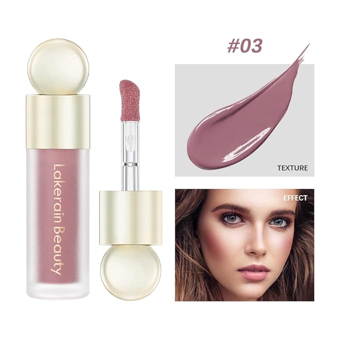 Liquid Blush, Cream Blush For Cheeks, Soft Pinch Liquid Blush, Skin Tint Blush Makeup, Easy To Blend And Color, Long-Lasting, Natural-Looking (03#)