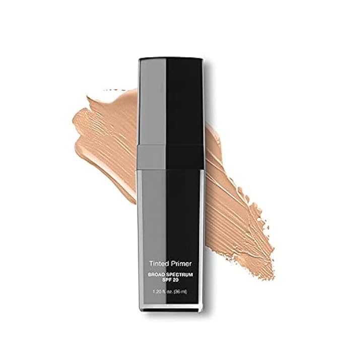 Tinted Face Primer Broad Spectrum SPF 20 Hydrates Smooths and Protects Skin (Medium)