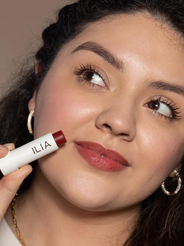 ILIA - Balmy Tint Hydrating Lip Balm | Non-Toxic, Cruelty-Free, Moisturizing + Sheer, Buildable Lip Color (Lady, 0.15 oz | 4.4 g)