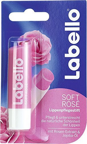 Labello Pearly Shine, Labello Soft Rose, Labello Cherry Shine Lip Balm Bundle