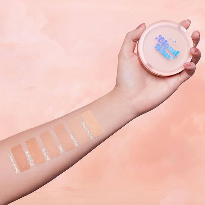 Beauty Amorus Cloud Blur Matte Balm Foundation, Full Coverage, Creamy Smooth Made in Korea, K-Beauty, Even Buildable Texture, Patch Free, Easy to Blend (Ivory, 0.3 oz)