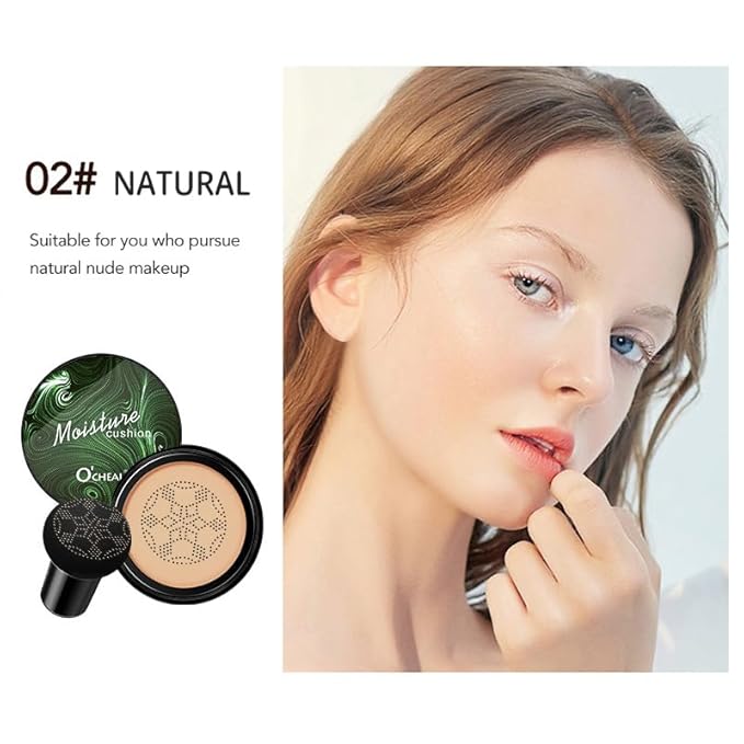 Mushroom Head Air Cushion BB Cream Foundation Cream for Face Makeup Concealer Cushion for Face Comestics Make Up Cushion Compact Ivory